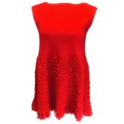 Alaïa Pre-owned Pre-owned Tyg toppar Red, Dam