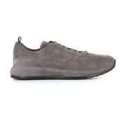 Officine Creative Mörkgråa Mockasneakers Gray, Herr