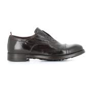 Officine Creative Ebony Läder Derby Plattor Black, Herr