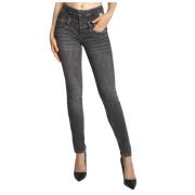 Liu Jo Högmidjade Skinny Rampy Jeans Gray, Dam