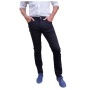 Jacob Cohën Slim Fit Jeans i Bomullsblandning med Bälteshällor Blue, H...