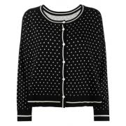 Twinset Stjärnmönstrad Cardigan Twinset Black, Dam