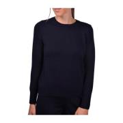 Gran Sasso Round-neck Knitwear Blue, Dam