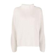 Le Kasha Round-neck Knitwear Beige, Dam