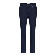 Citizens of Humanity Högmidjade Straight Crop Jeans Blue, Dam