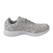 Plein Sport Silver Polyester Runner Joice Sneakers Skor Gray, Dam