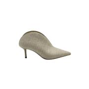 Jimmy Choo Pre-owned Pre-owned Tyg mules Beige, Dam