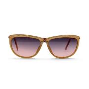 Dior Vintage Pre-owned Plast solglasgon Orange, Dam