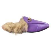 Gucci Vintage Begagnade Lilla läder Gucci mulor Purple, Dam