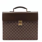 Louis Vuitton Vintage Altona Damier Ebene Affärsväska Brown, Dam