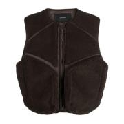 Entire Studios Fluffy Bear Vest Brown, Herr