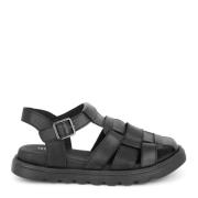 Green Comfort Flat Sandals Black, Dam