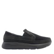 New Feet Herrloafers med elastik och rockerfunktion Black, Herr