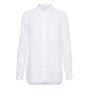 Part Two Kivaspw Sh Blus 30306952 Bright White White, Dam