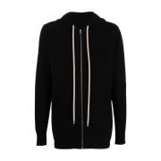 Rick Owens Snygg Zip-through Sweatshirt Black, Herr