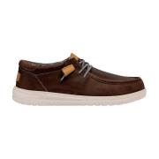 Hey Dude Brun Wally Grip Läder Moccasin Brown, Herr