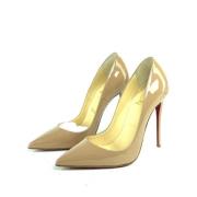 Christian Louboutin Pre-owned Pre-owned Läder klackskor Beige, Dam