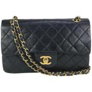 Chanel Vintage Begagnad Axelväska Black, Dam