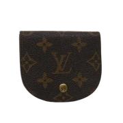 Louis Vuitton Vintage Monogram Canvas Myntplånbok Brown, Dam