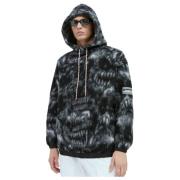 Aries Monster Fleece Huvtröja Black, Herr