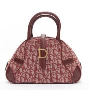 Dior Vintage Pre-owned Canvas handvskor Red, Dam