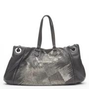 Valentino Vintage Pre-owned Läder axelremsvskor Gray, Dam