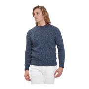 Gran Sasso Stilren Crew Neck Sweater Uppgradering Blue, Herr