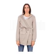 Fabiana Filippi Lyxig Ullblandad Cardigan Beige, Dam