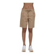 Aspesi Stiliga Bermuda Shorts Beige, Dam