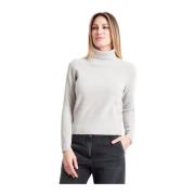 RRD Velvet Turtle Neck Tröja Beige, Dam