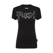 Philipp Plein Snygga T-shirts för män och kvinnor Black, Dam