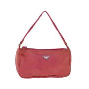 Prada Vintage Pre-owned Nylon prada-vskor Pink, Dam