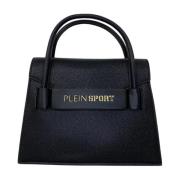 Plein Sport Svart Logo Front Toteväska Black, Dam