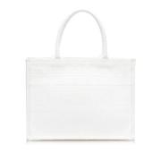 Dior Vintage Pre-owned Canvas totevskor White, Dam