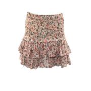 Isabel Marant Pre-owned Multifärgad Bomull Naomi Kjol Beige, Dam