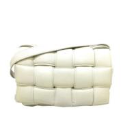 Bottega Veneta Vintage Förägad vit läder Crossbody väska White, Dam