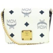 MCM Pre-owned Förägda duk-korsbaggar White, Dam