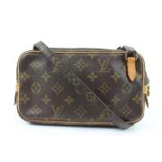 Louis Vuitton Vintage Begagnad Axelväska Brown, Dam