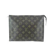 Louis Vuitton Vintage Förägda canvas LV-väskor Brown, Dam