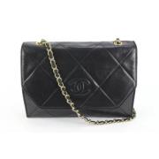 Chanel Vintage Andrahands Skulderväska Black, Dam