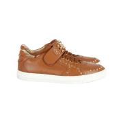 Versace Pre-owned Pre-owned Läder sneakers Brown, Dam