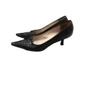 Chanel Vintage Chanel Svarta Läderpumps Black, Dam