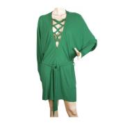 Balmain Pre-owned Criss Cross Deep V -halsringningsklänningen Green, D...