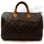 Louis Vuitton Vintage Vintage Monogram Speedy 35 Handväska Brown, Dam