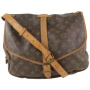 Louis Vuitton Vintage Begagnad Axelväska Brown, Dam