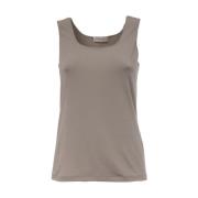 Le Tricot Perugia Beige Stickad Topp Beige, Dam