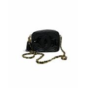 Chanel Vintage Vintage Läder Crossbody Kameraväska Black, Dam