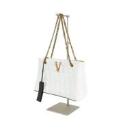 Versace Pre-owned Pre-owned Läder axelremsvskor White, Dam