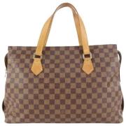 Louis Vuitton Vintage Vintage Läderhandväskor Brown, Dam