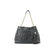 Gucci Vintage Andrahands Skulderväska Black, Dam